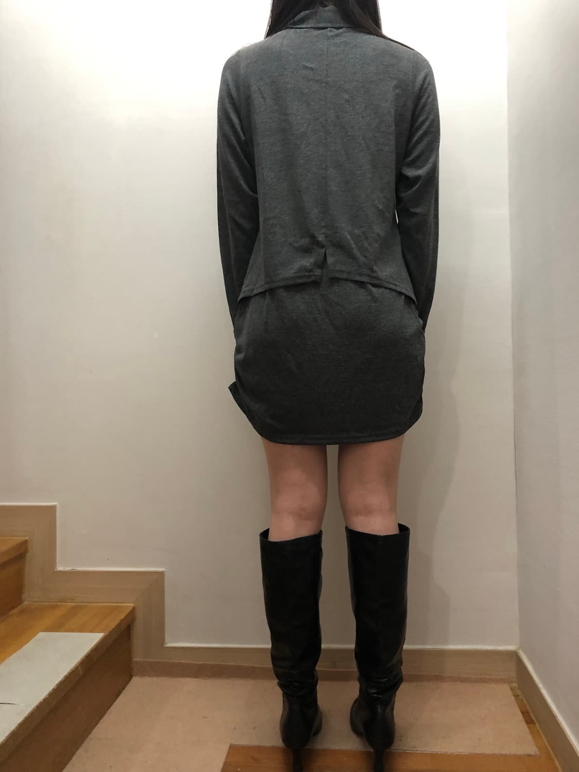 빈티지 그레이 펑크 원피스 상품이미지9