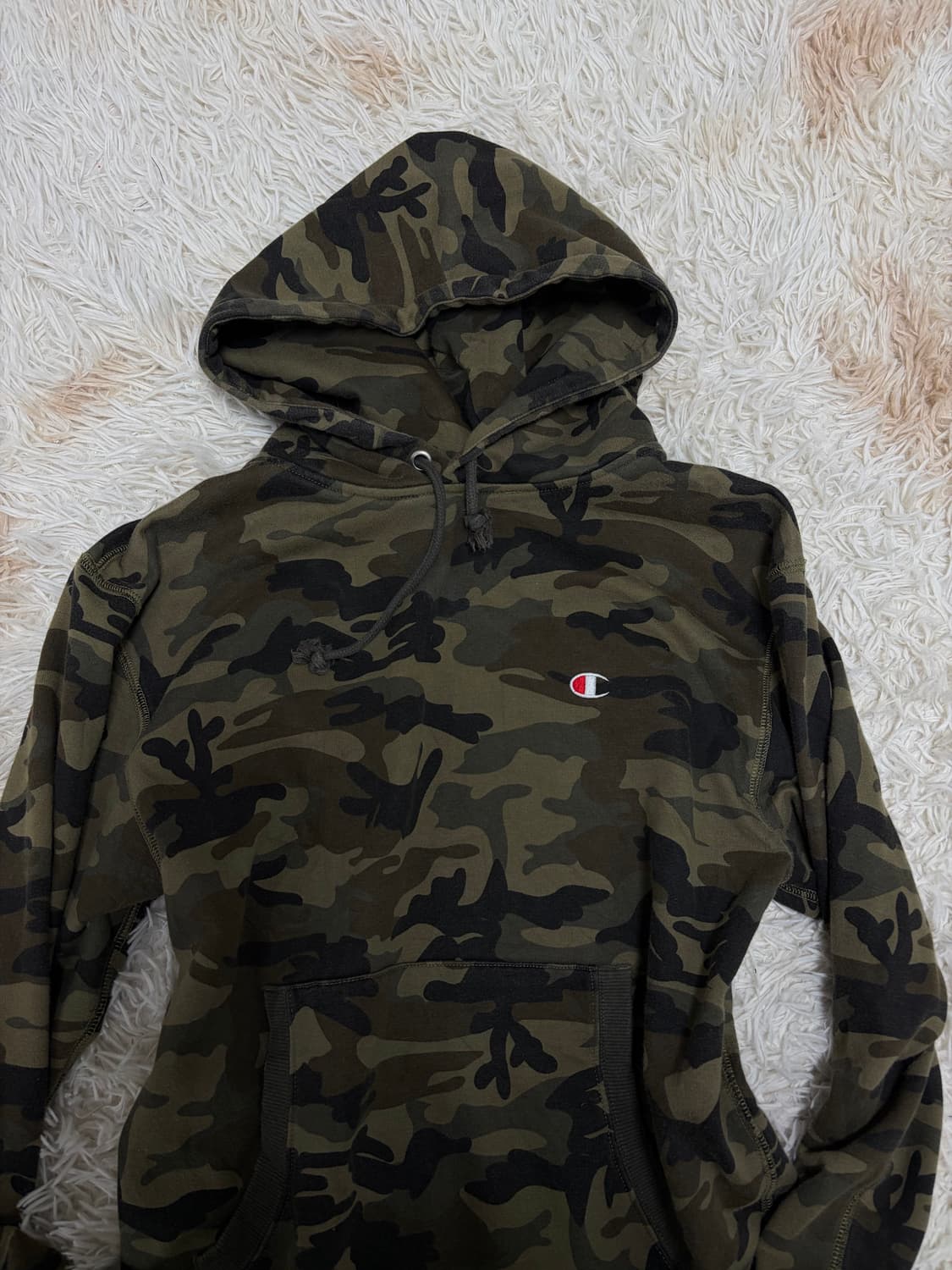 챔피온 밀리터리 후드 카모 와투케 스트릿 상품이미지5