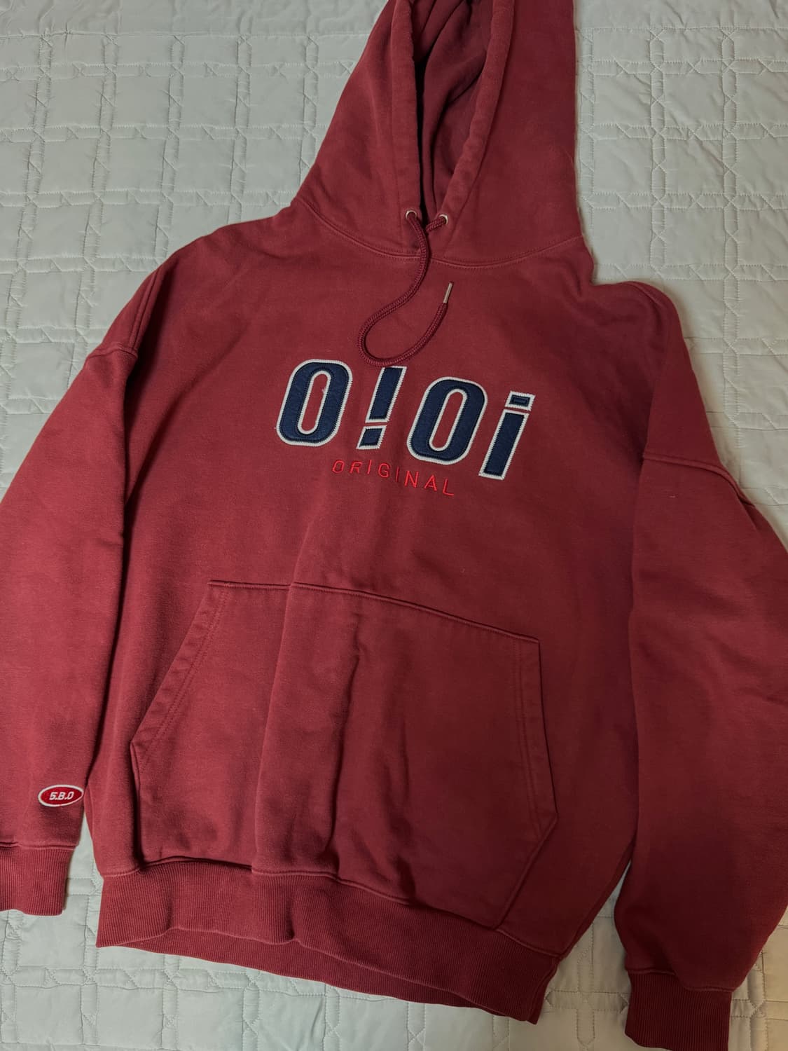오아이오아이 oioi 후드티 레드 상품이미지1