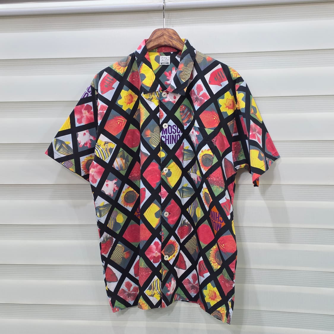 빈티지 모스키노 하와이안 반팔셔츠- L 상품이미지1
