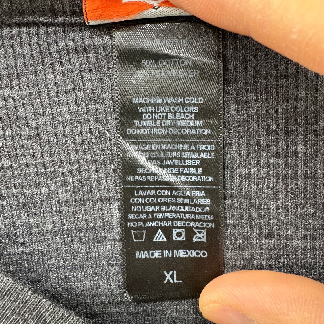 할리데이비슨 긴팔 티셔츠 차콜 그레이 여성 XL 상품이미지6