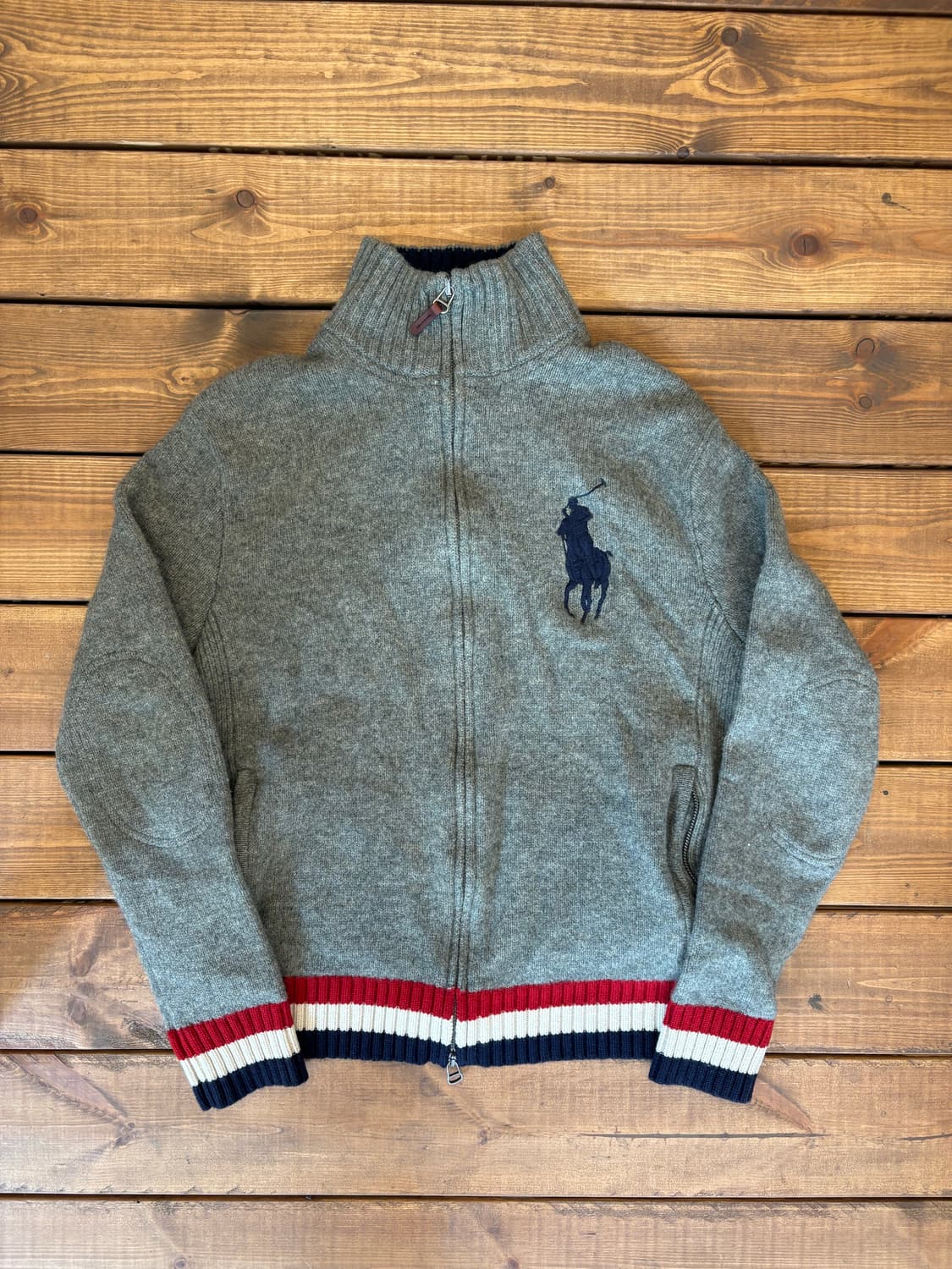 폴로 빅포니 투웨이 니트집업 상품이미지4