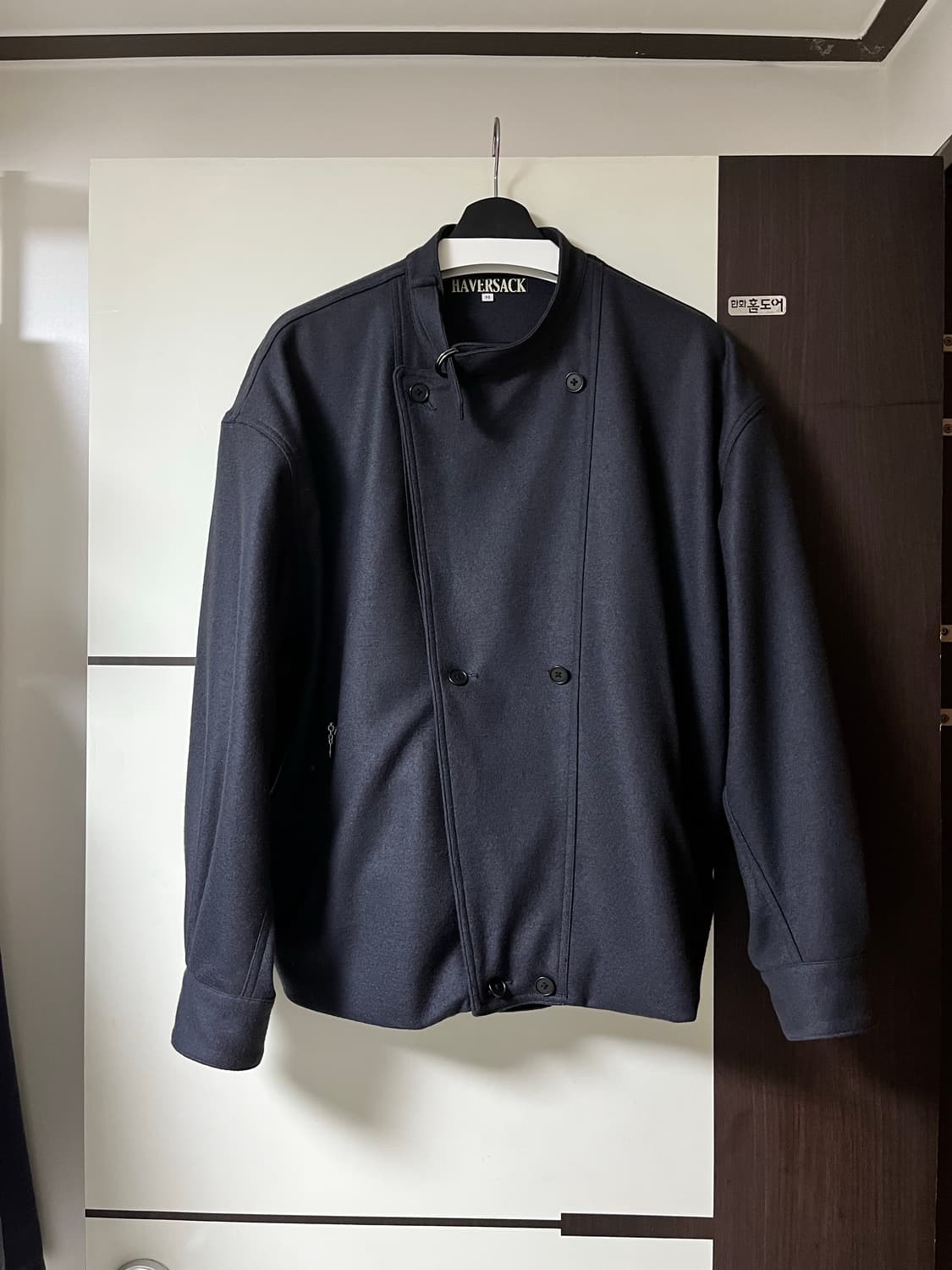 하버색 멜튼 울 모터사이클 자켓 상품이미지1