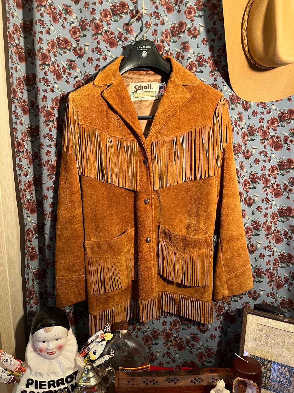 1980s Schott 프린지 스웨이드 자켓 (민트급) 상품이미지1