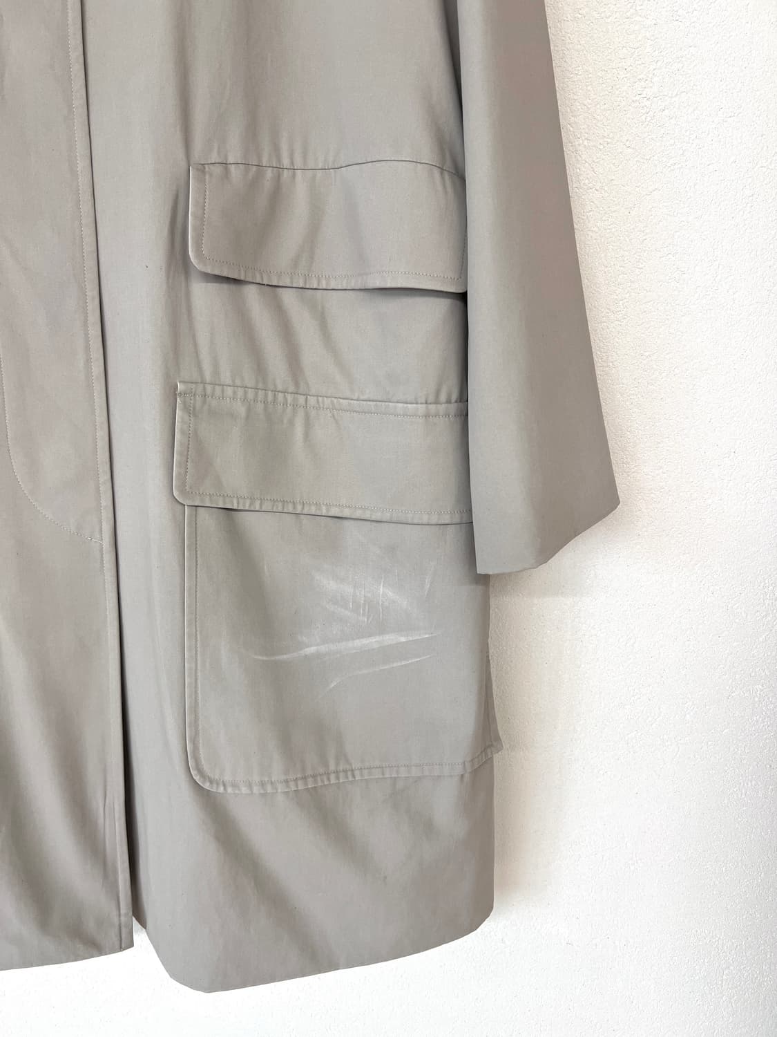 버버리 울 라이닝 싱글 하프 트렌치 코트 상품이미지9