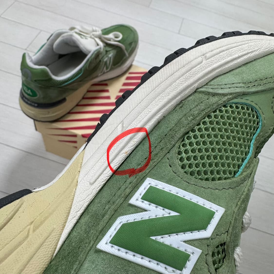 뉴발란스 993 차이브 씨솔트 260사이즈 상품이미지7