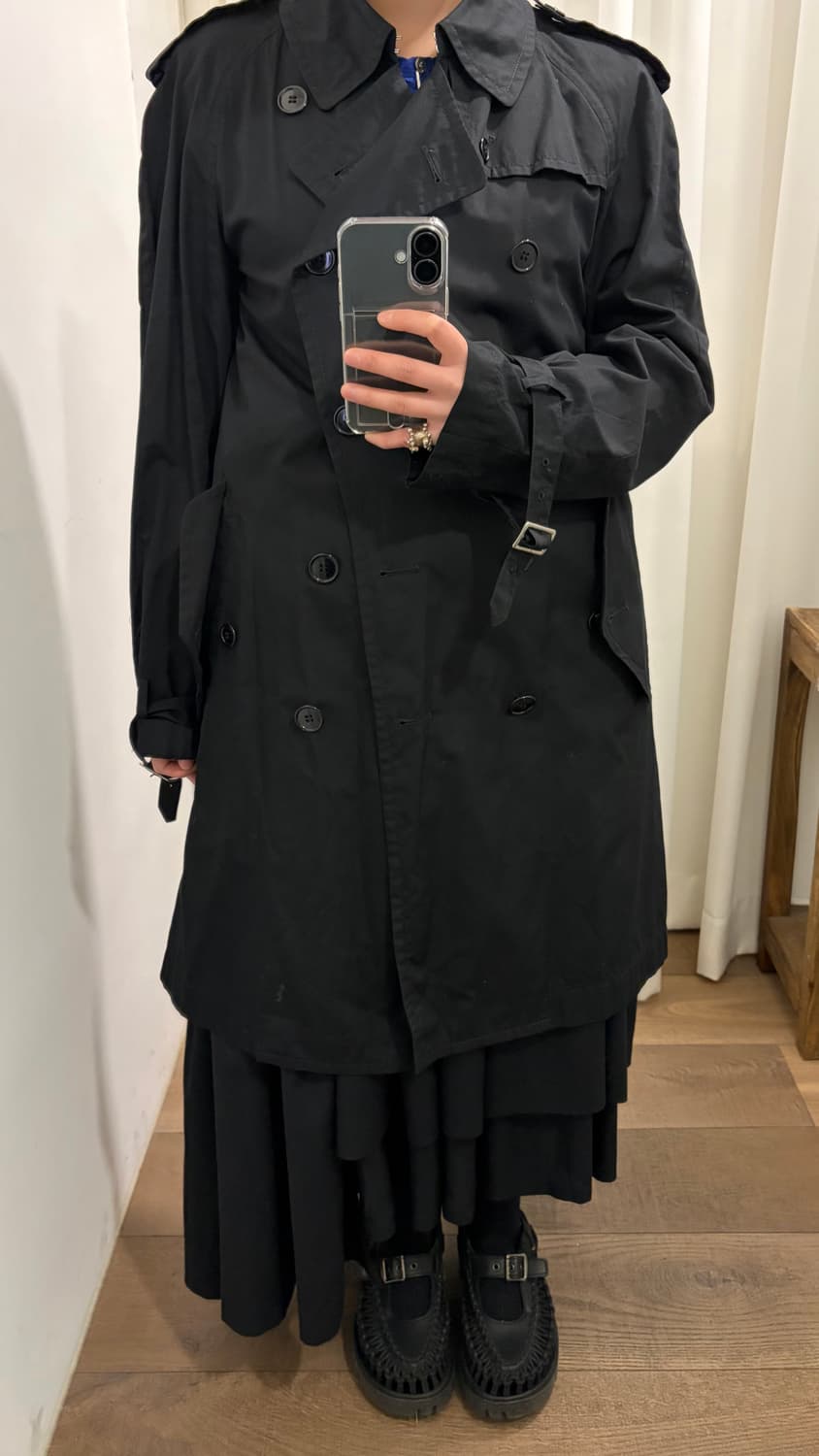 Double Button Trench Coat 상품이미지3