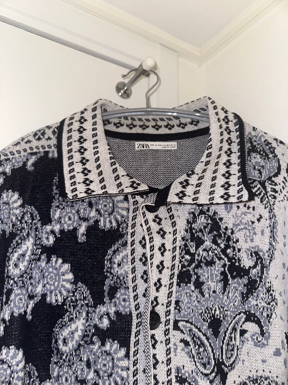 자라 패턴 가디건 XL 상품이미지1