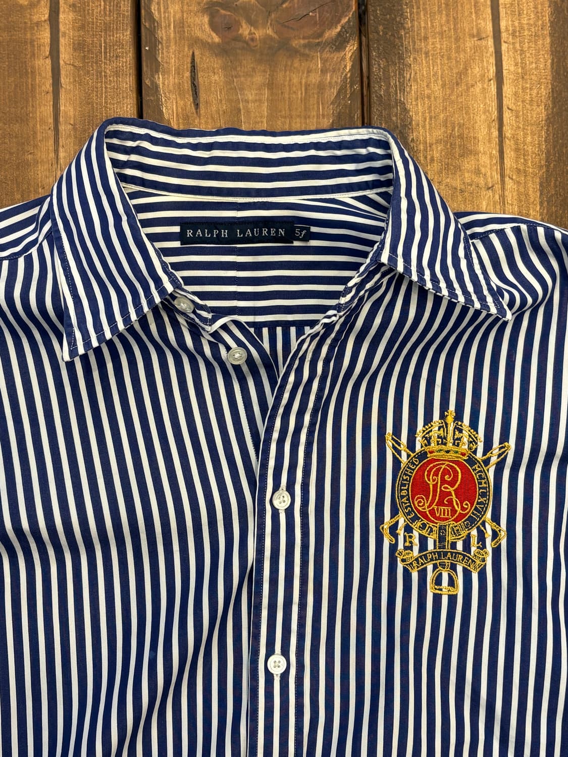 폴로 빅로고 스트라이프 셔츠 상품이미지5