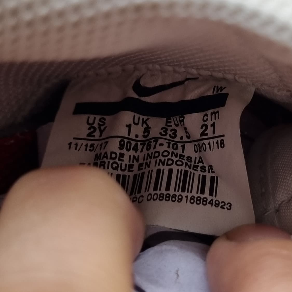 나이키 코르테즈 흰빨 아동운동화210 상품이미지6