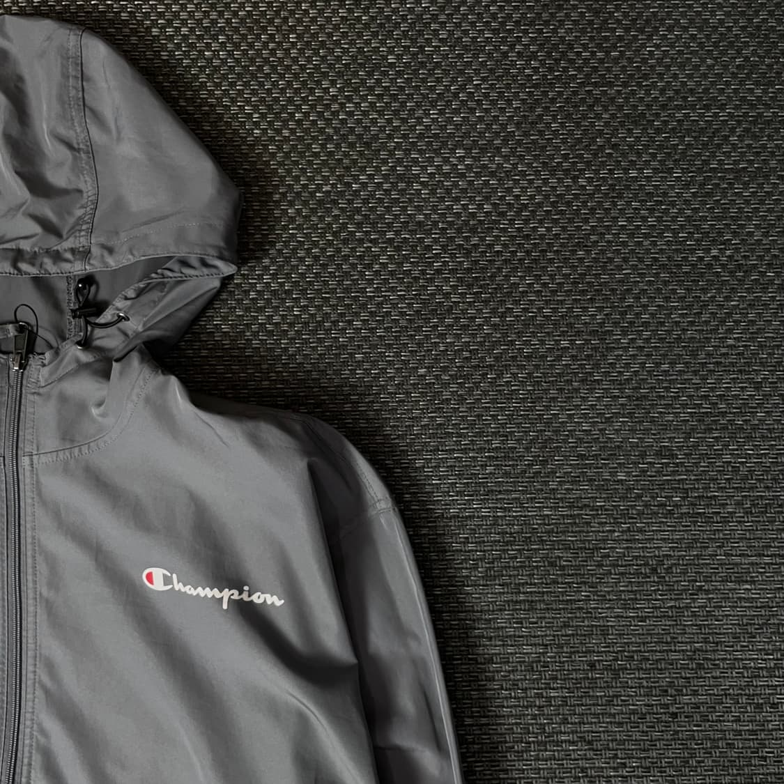챔피온 그레이 블랙 투톤 아노락 바람막이 자켓 XL 상품이미지3