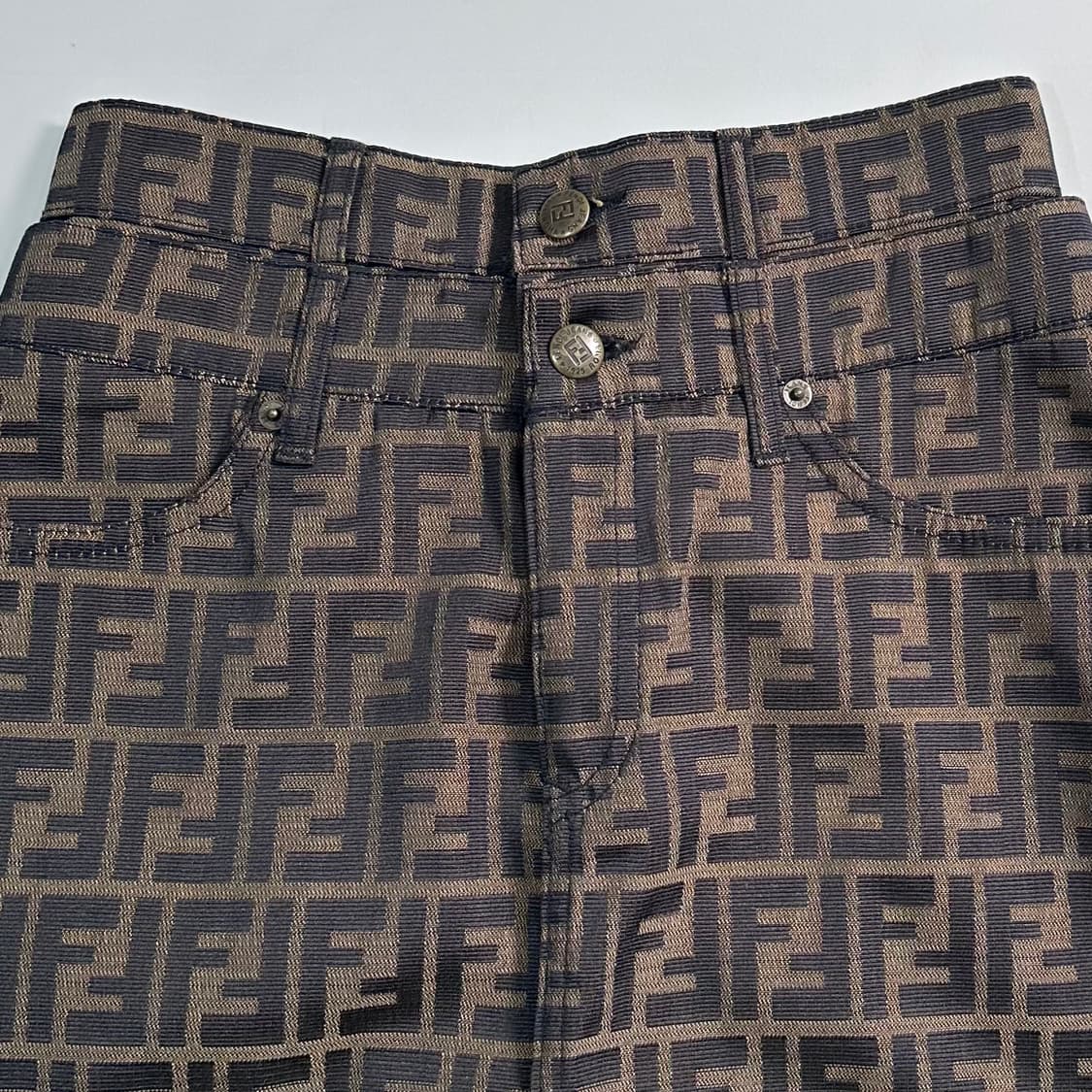 90s 펜디 주카패턴 롱 스커트 상품이미지4