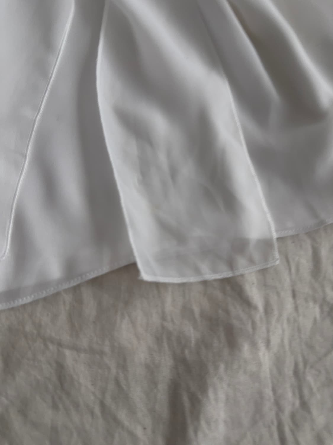 아이보리 쉬폰 블라우스 반팔탑 상품이미지3