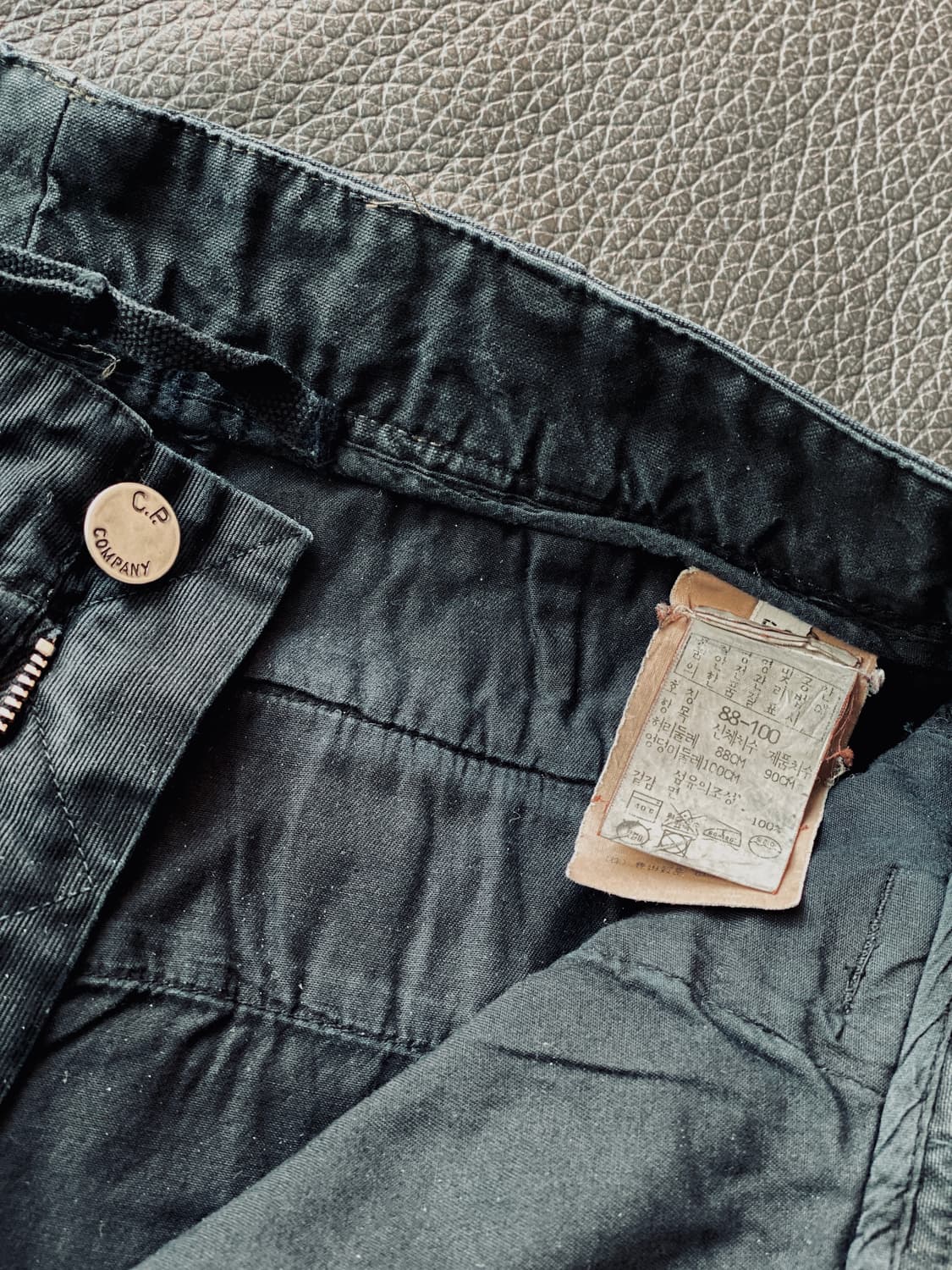  시피컴퍼니 지퍼 카고 카펜터 블랙 팬츠 레귤러 핏 30~31 사이즈 상품이미지8