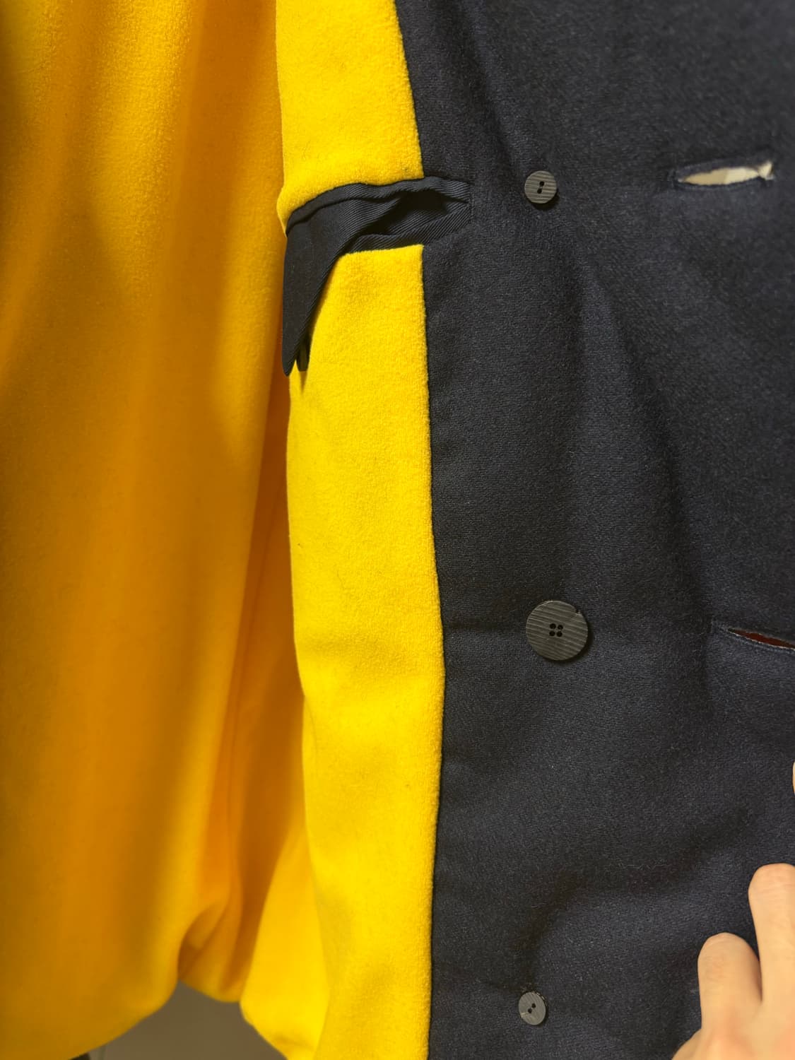 도큐먼트 document 라이트 울 패디드 피코트 상품이미지5