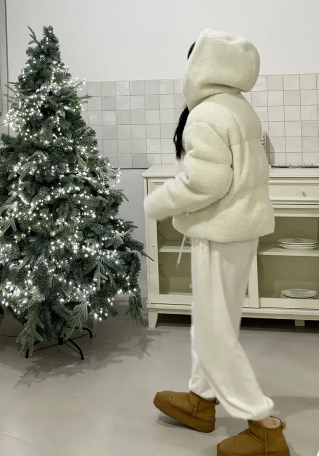 양털후드퍼숏패딩자켓 상품이미지2