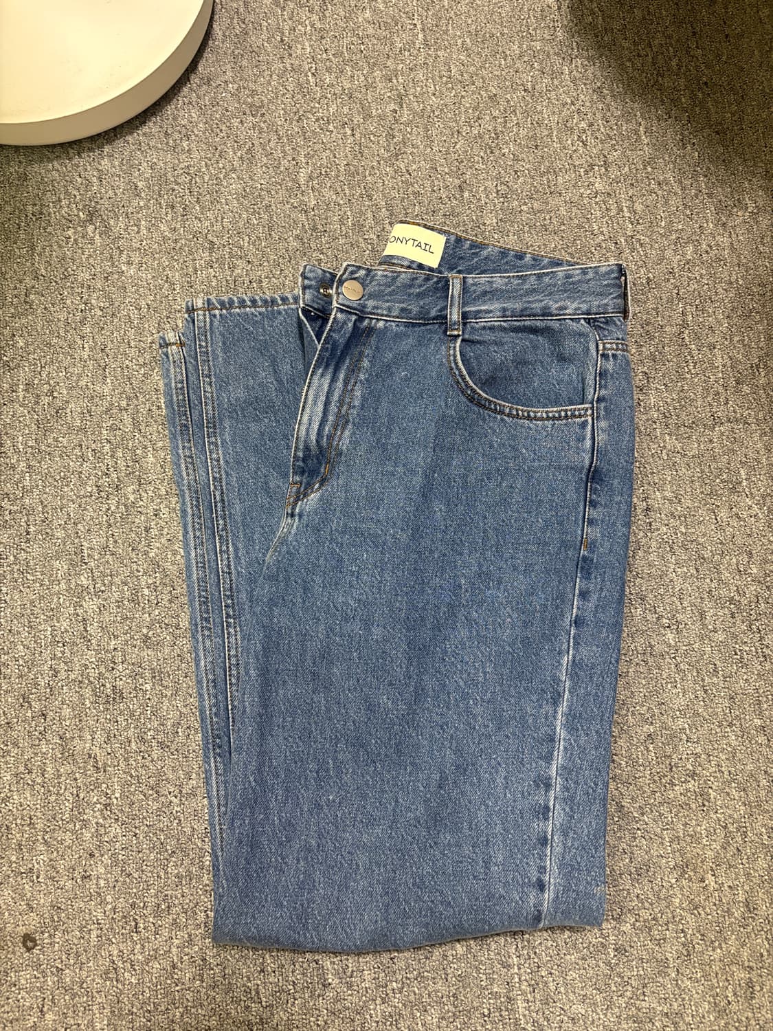 포니테일 ponytail 청바지 미디엄블루 L 상품이미지2