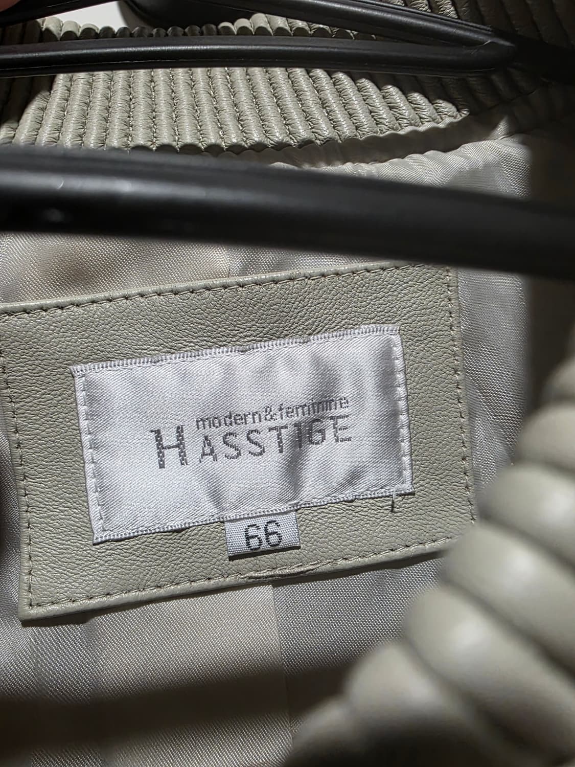 HASSTIGE 여성 양가죽 봄버 자켓 66 상품이미지3