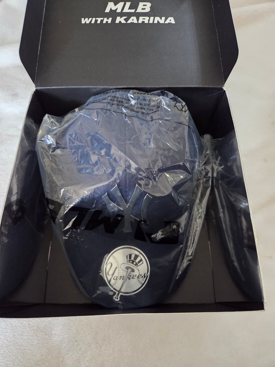 MLB 카리나 익스클루시브 스트럭쳐 볼캡 뉴욕 양키스 네이비 상품이미지1