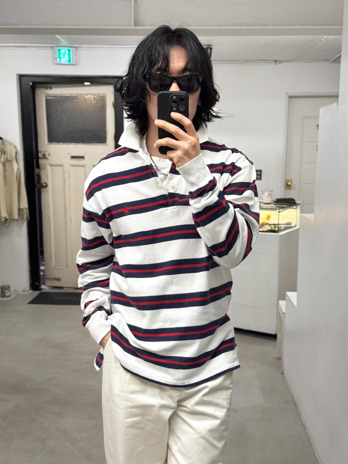 폴로 랄프로렌 스트라이프 피케셔츠 상품이미지5