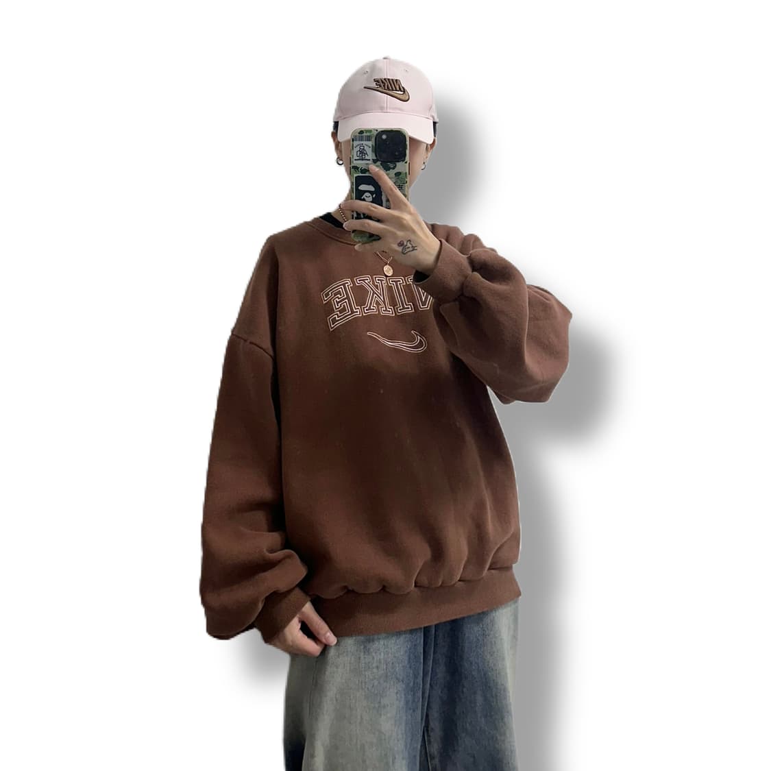 나이키 00s 핑크 딸기우유 볼캡 상품이미지1