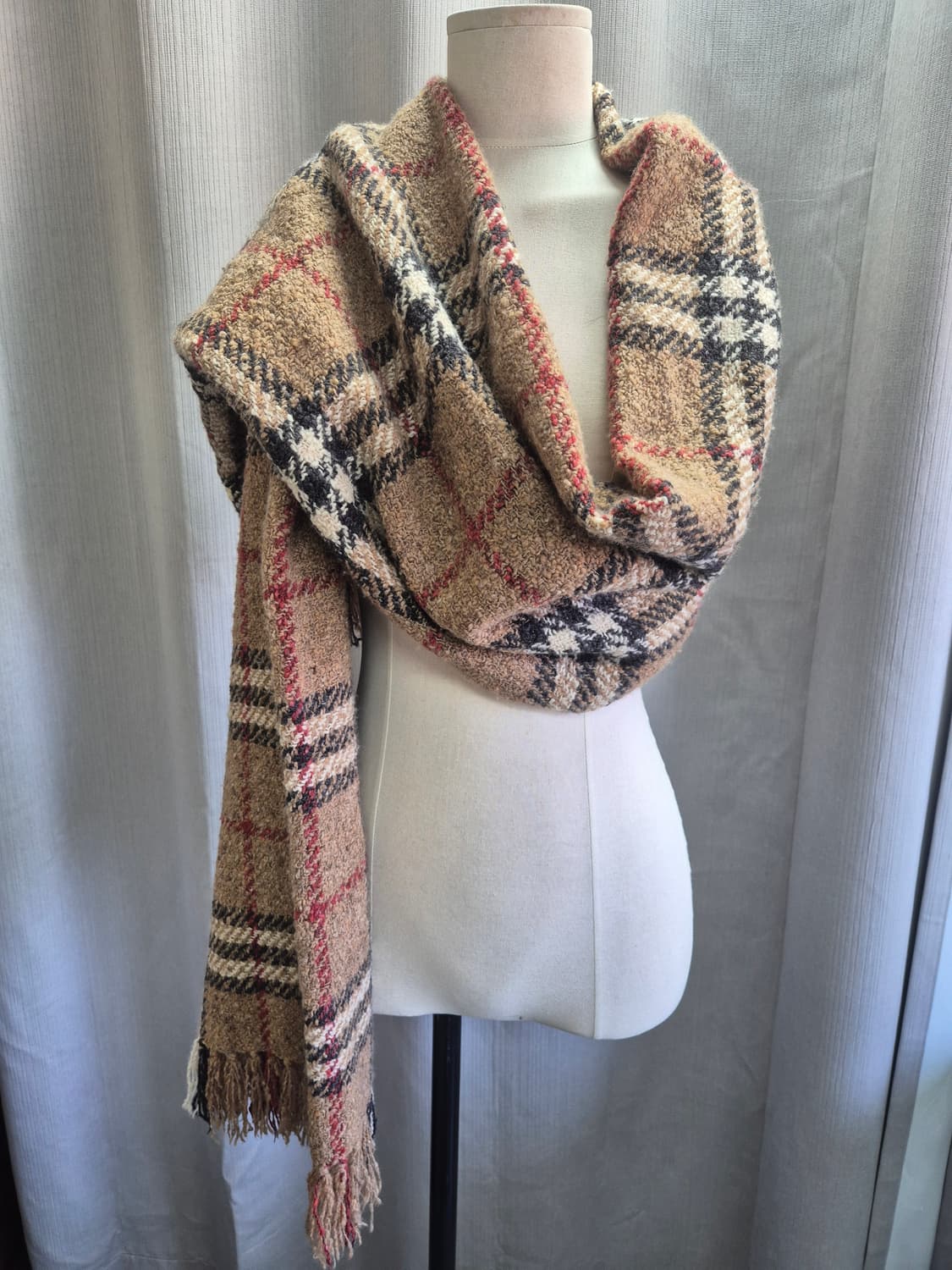 (정품)버버리 클래식 체크 램스울 머플러 #최상급 상품이미지4