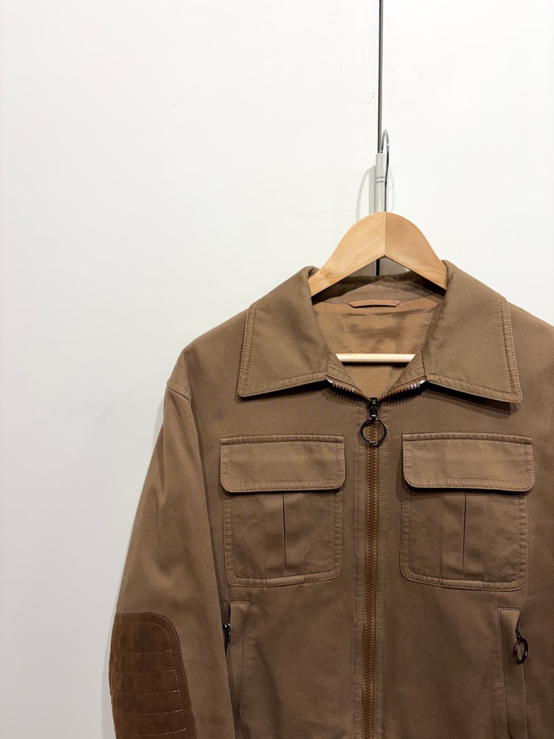 닐바렛 스웨이드 패치 블루종 자켓 상품이미지3