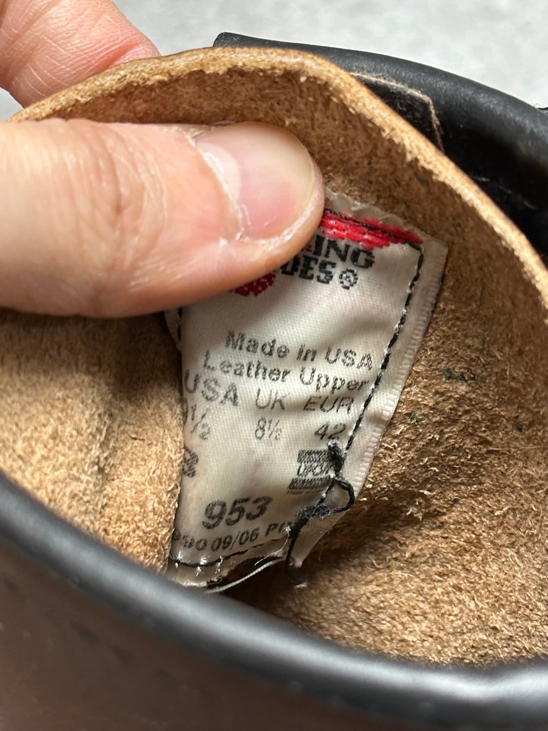 00's OG USA Made 레드윙 953 워크부츠 오스틴버틀러 상품이미지8