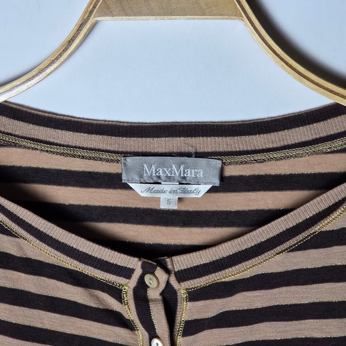 [Max Mara] 막스마라 스트라이프 버튼탑 상품이미지5