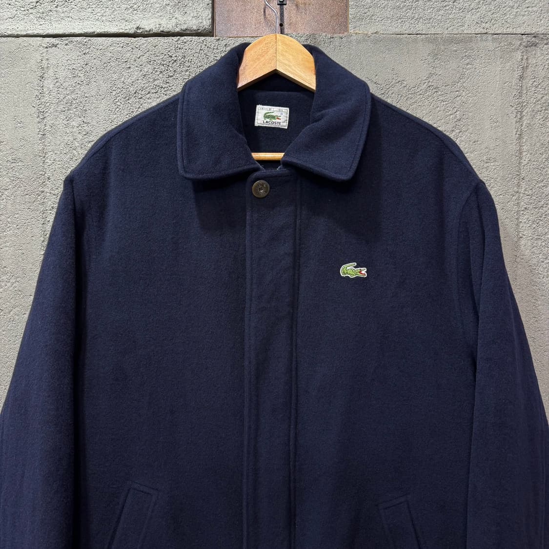 라코스테 네이비 울 코트 (XL)   상품이미지2