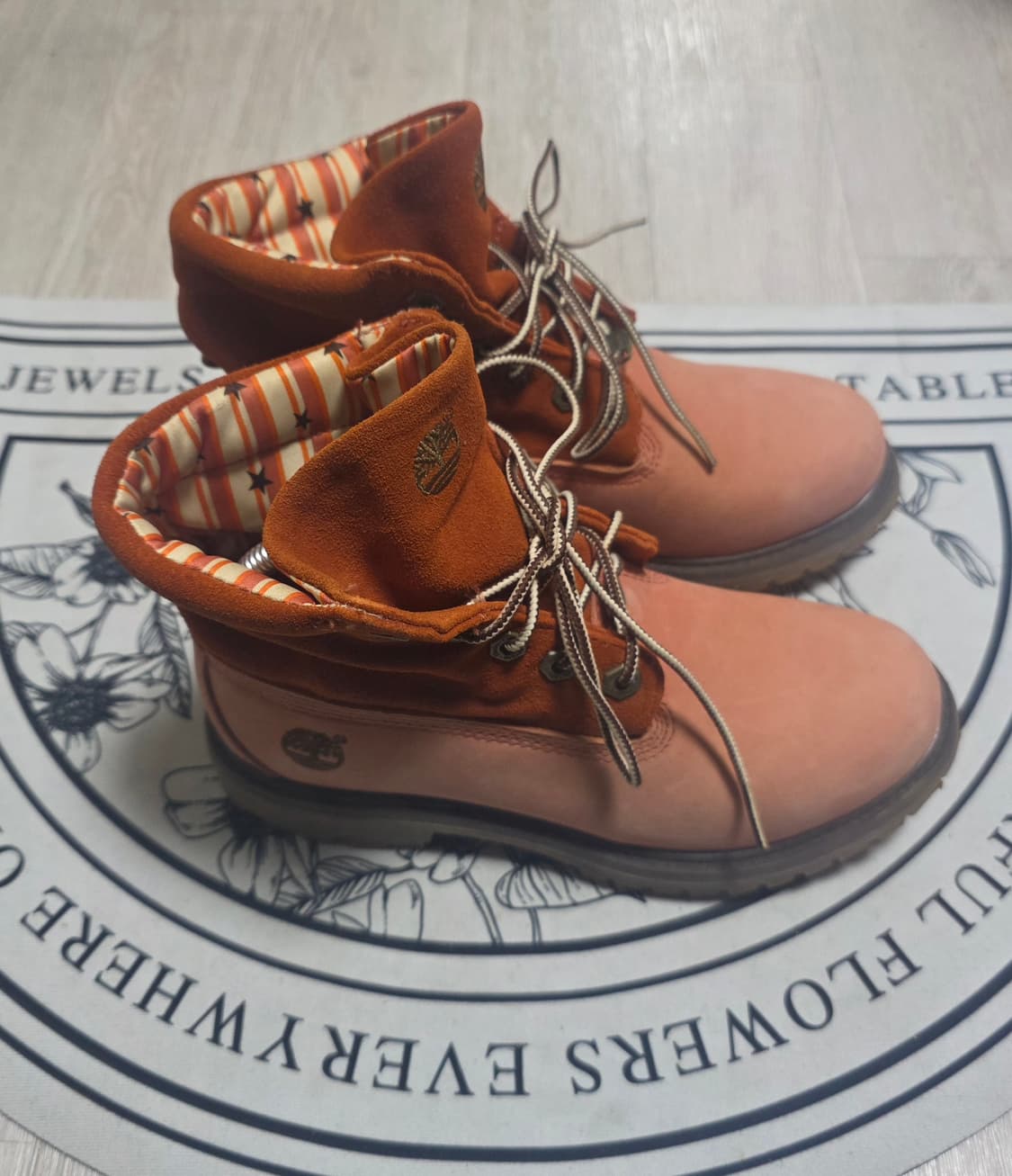 [225~230]팀버랜드 롤탑 부츠 핑크 여성부츠 상품이미지6