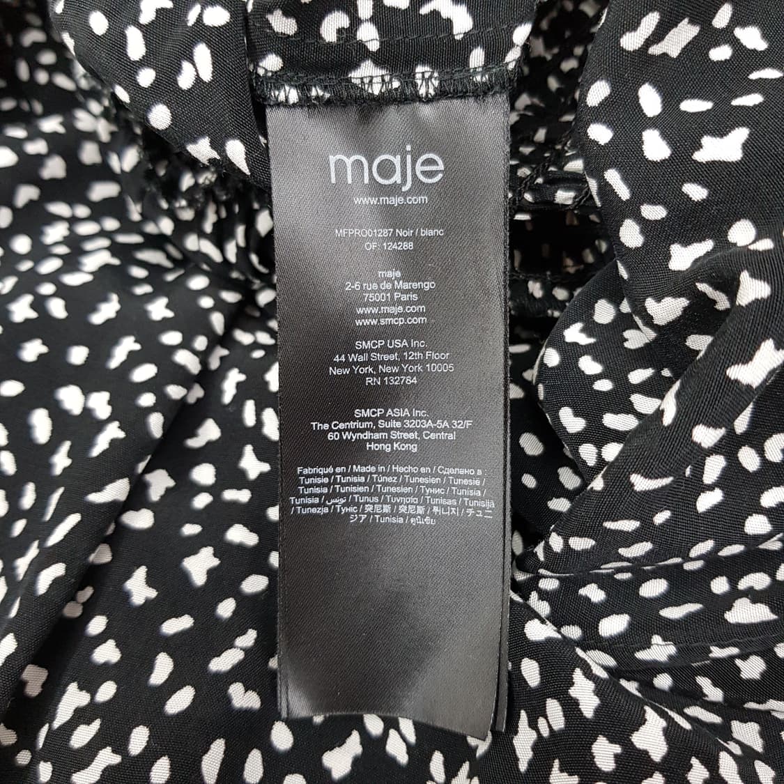 MAJE 마쥬 크레이프 프린트 원피스 36사이즈 상품이미지8