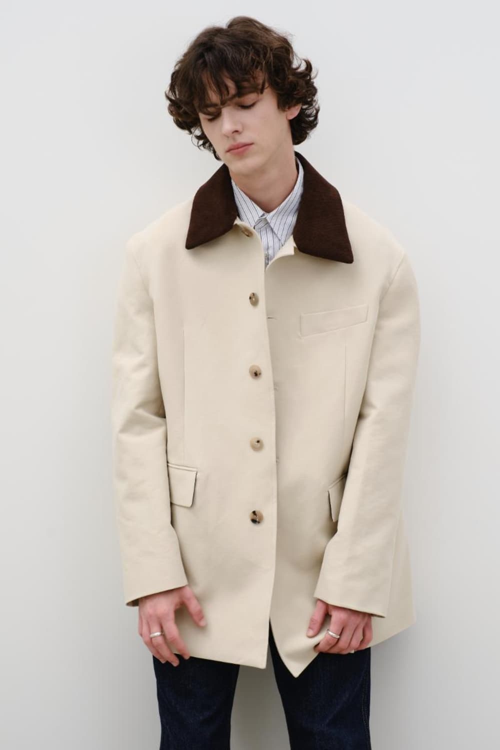 리들 오버사이즈 워크 카코트 베이지 상품이미지5