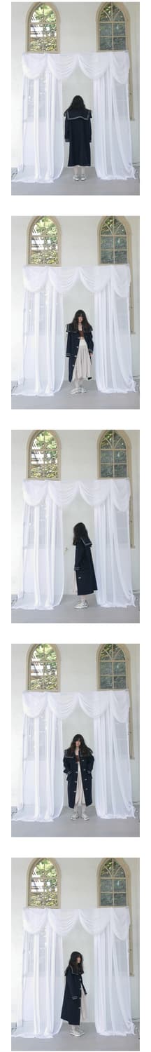 (구함)  프레클 세일러 울 롱코트 상품이미지4