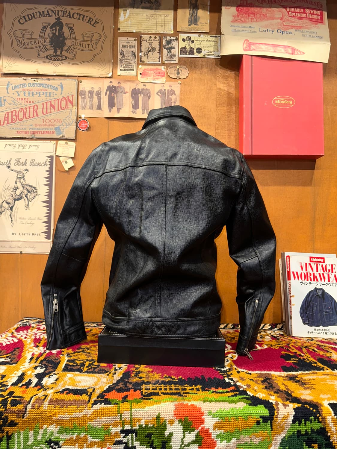 ( M-L ) 가죽자켓 바이커가죽 레더자켓 소가죽자켓 라이더자켓 상품이미지4