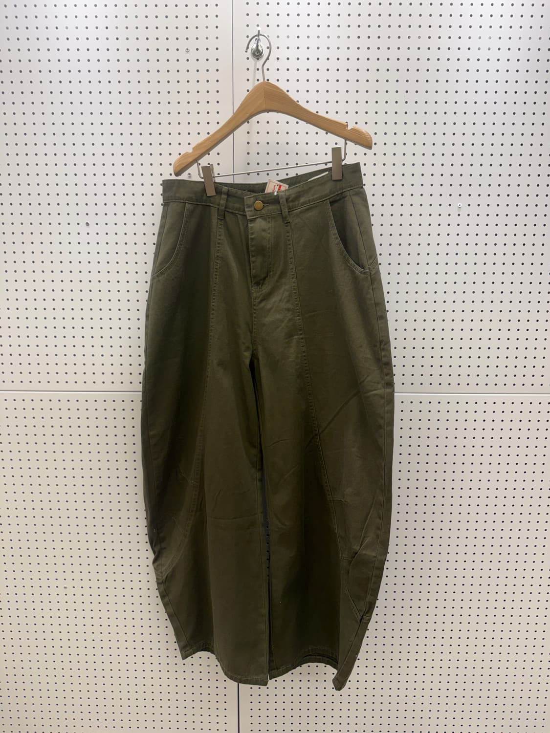 카키 벌룬핏 유틸리티 코튼 팬츠 U716 상품이미지3