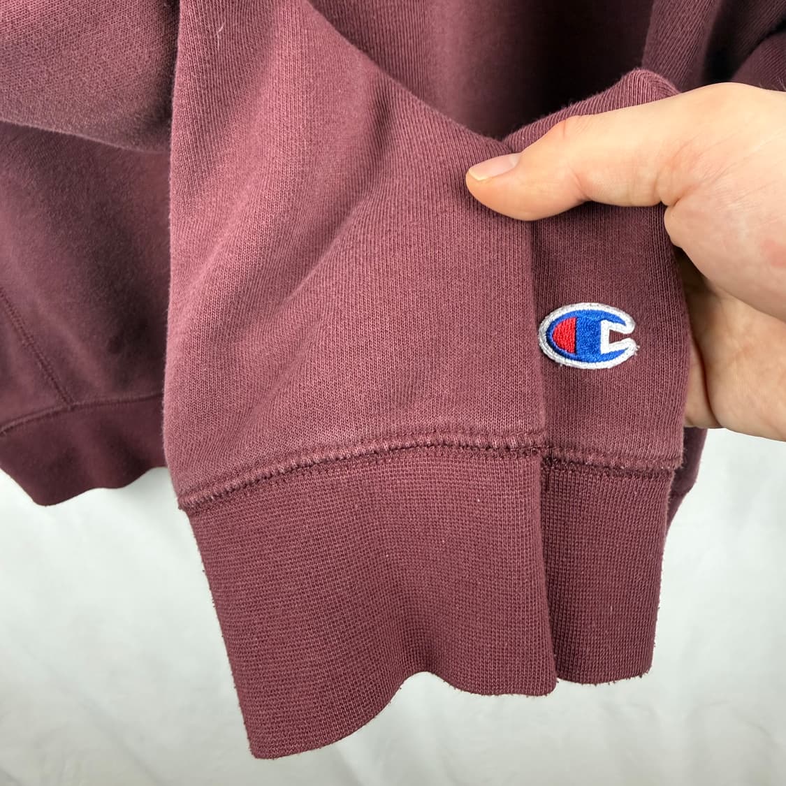 (M) 챔피온 자수로고 맨투맨 버건디 상품이미지4