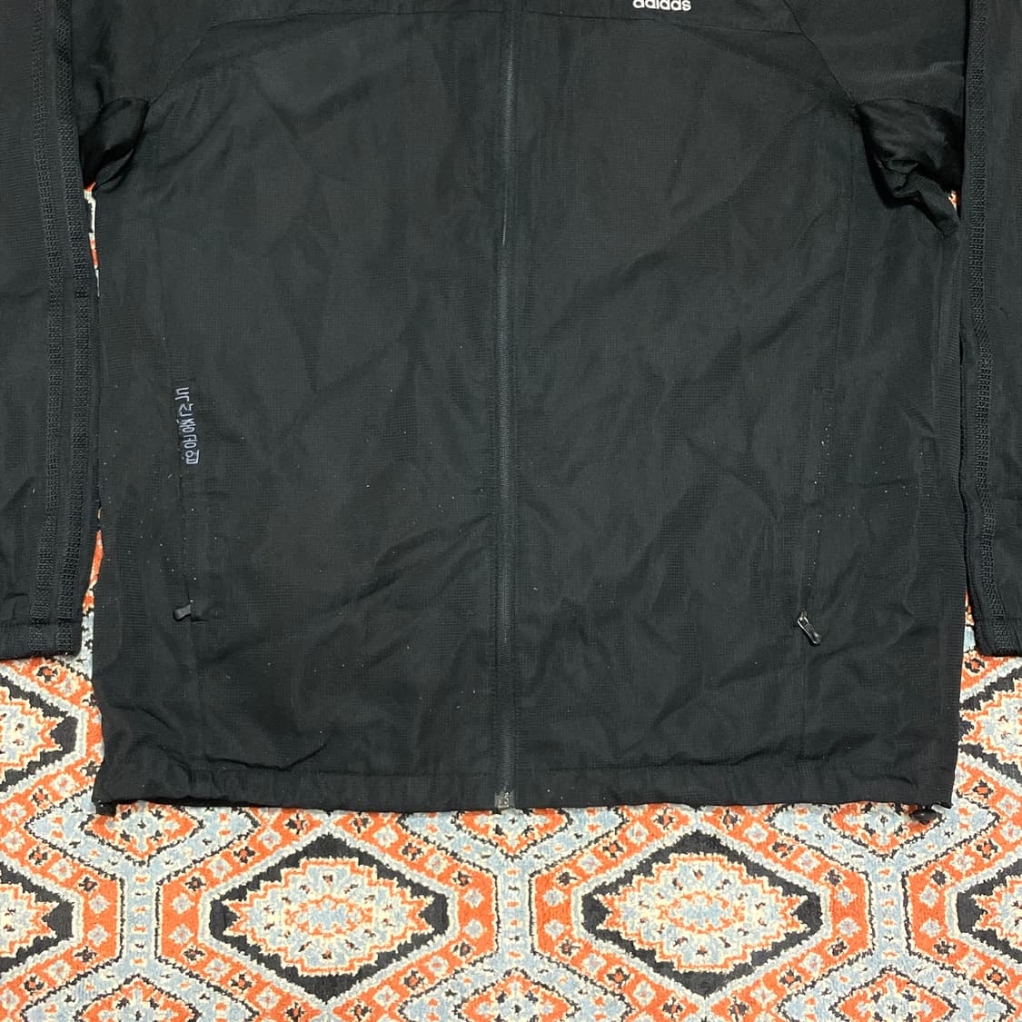 아디다스 삼각로고 블랙 바람막이 두산중공업 유니폼 남성100 상품이미지3