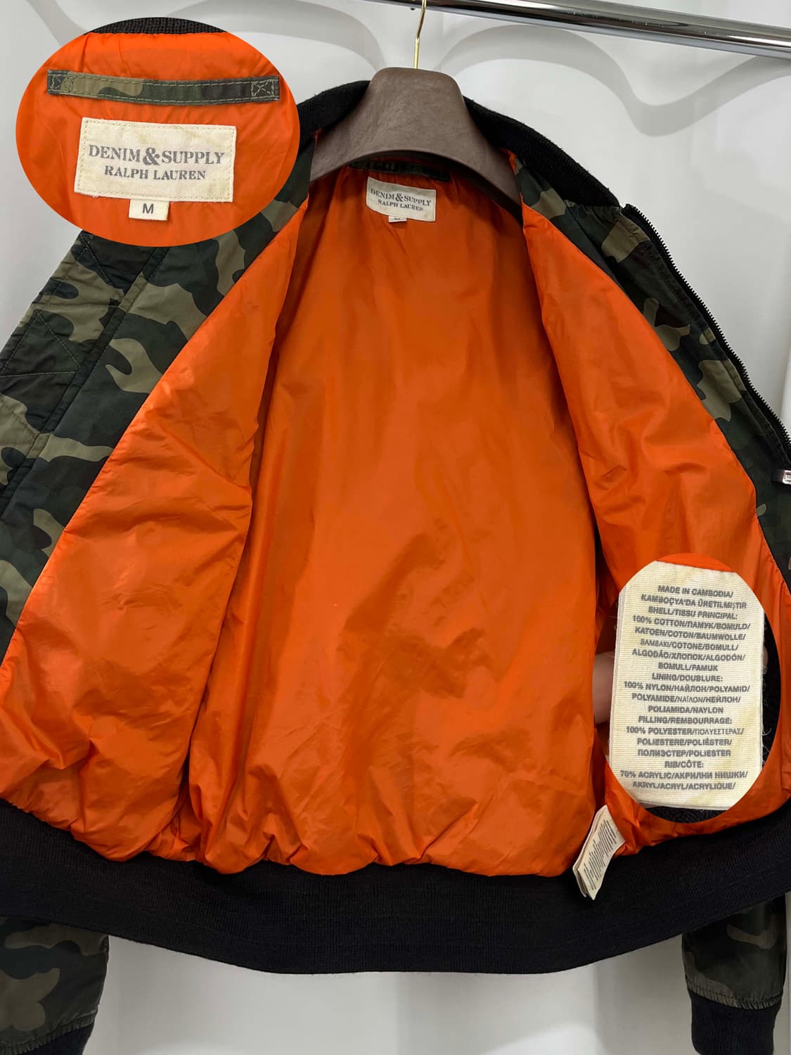폴로 랄프로렌 BDU 오일클로즈 MA-1 플라이트 보머 자켓 상품이미지3