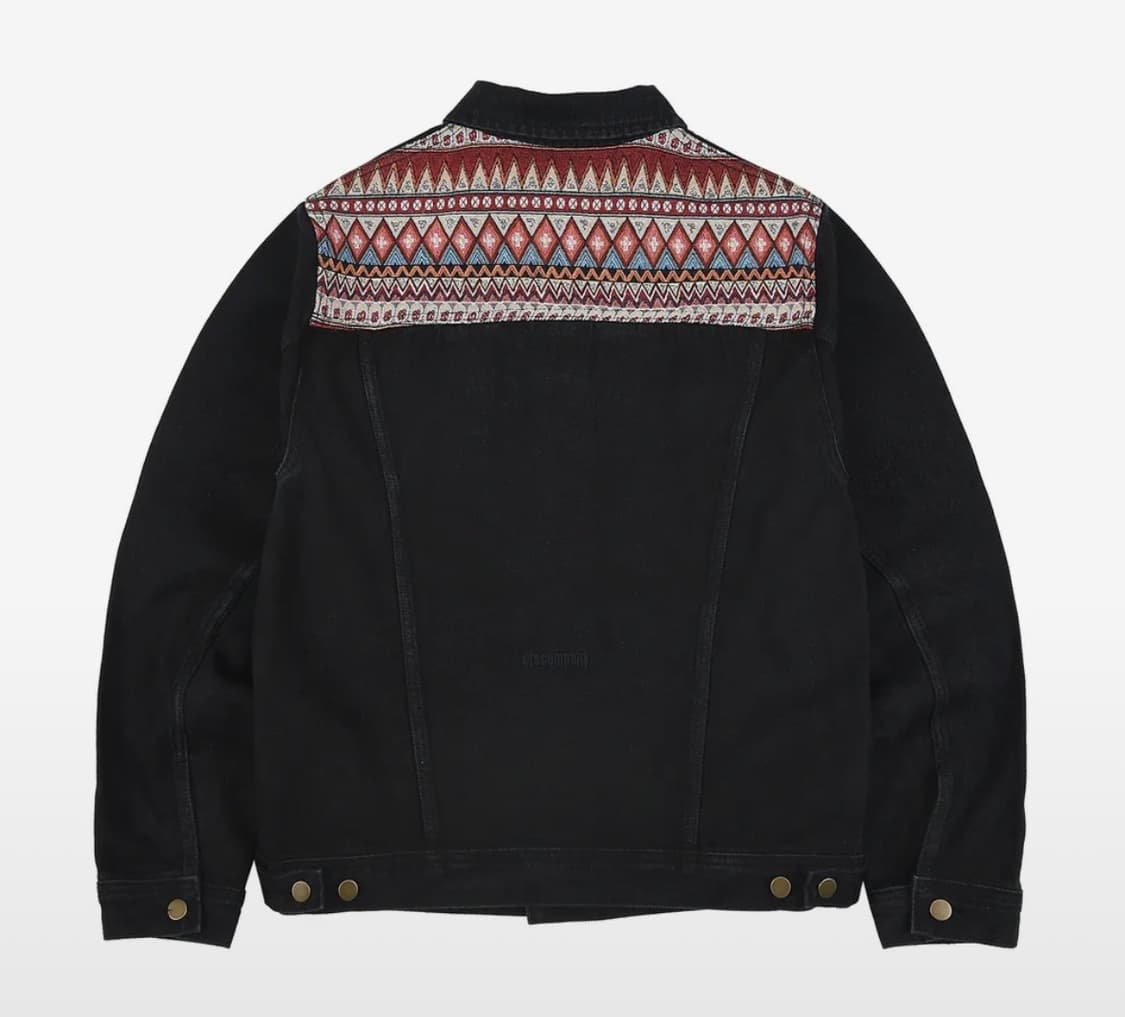 이알에스코 데님 트러커 자켓_블랙 xl 상품이미지2