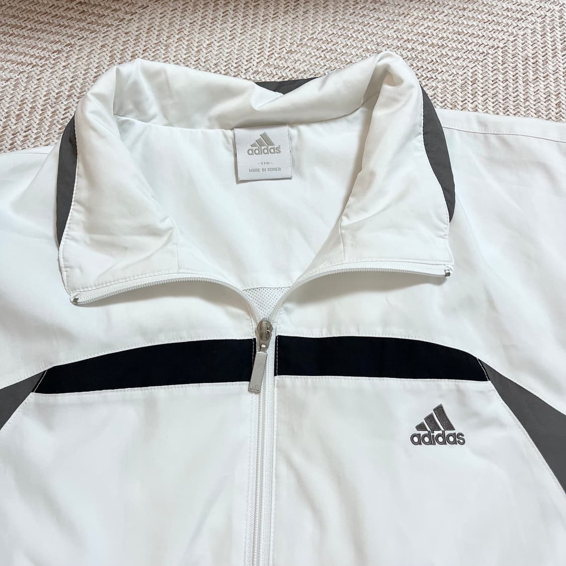 [정품] 아디다스 화이트 그레이삼선 바막 [ 115 ] 상품이미지4