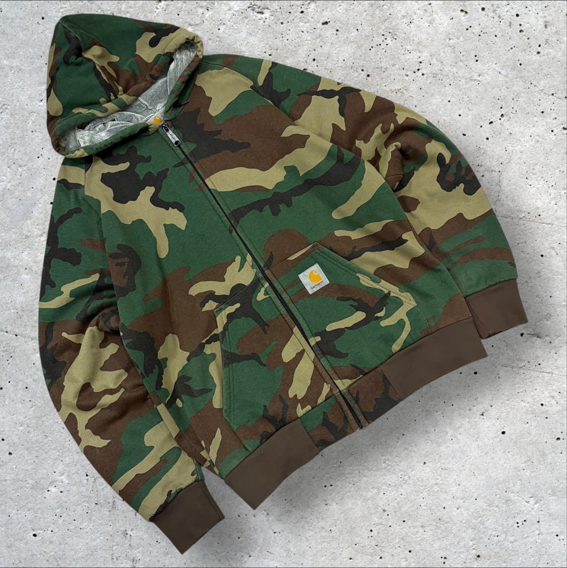 [L] 칼하트 카모 기모인간 풀집업 후드집업 B570 상품이미지1