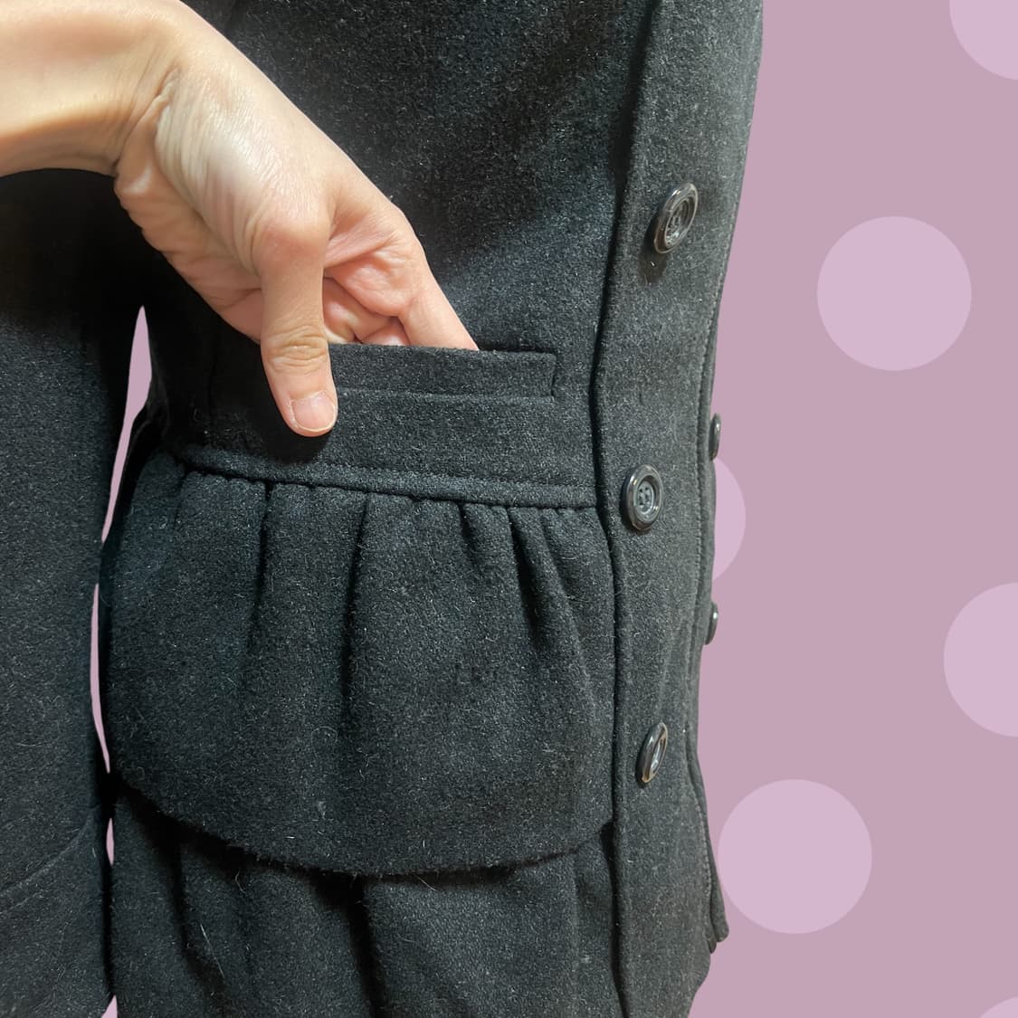 빈티지 러블리 러플 나폴레옹 자켓 상품이미지3