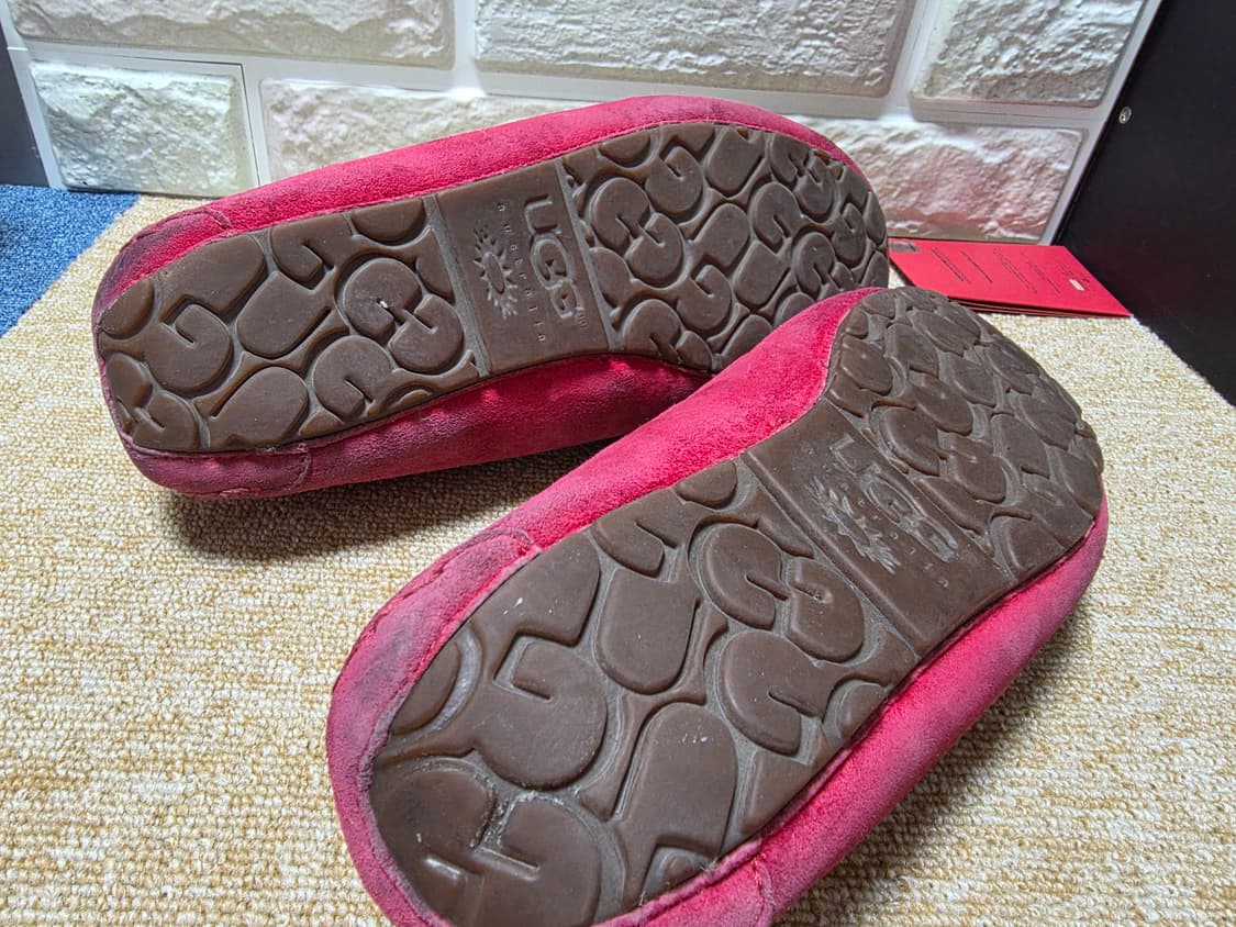 어그 UGG 핑크 스웨이드 모카신 [260~265mm] 상품이미지6
