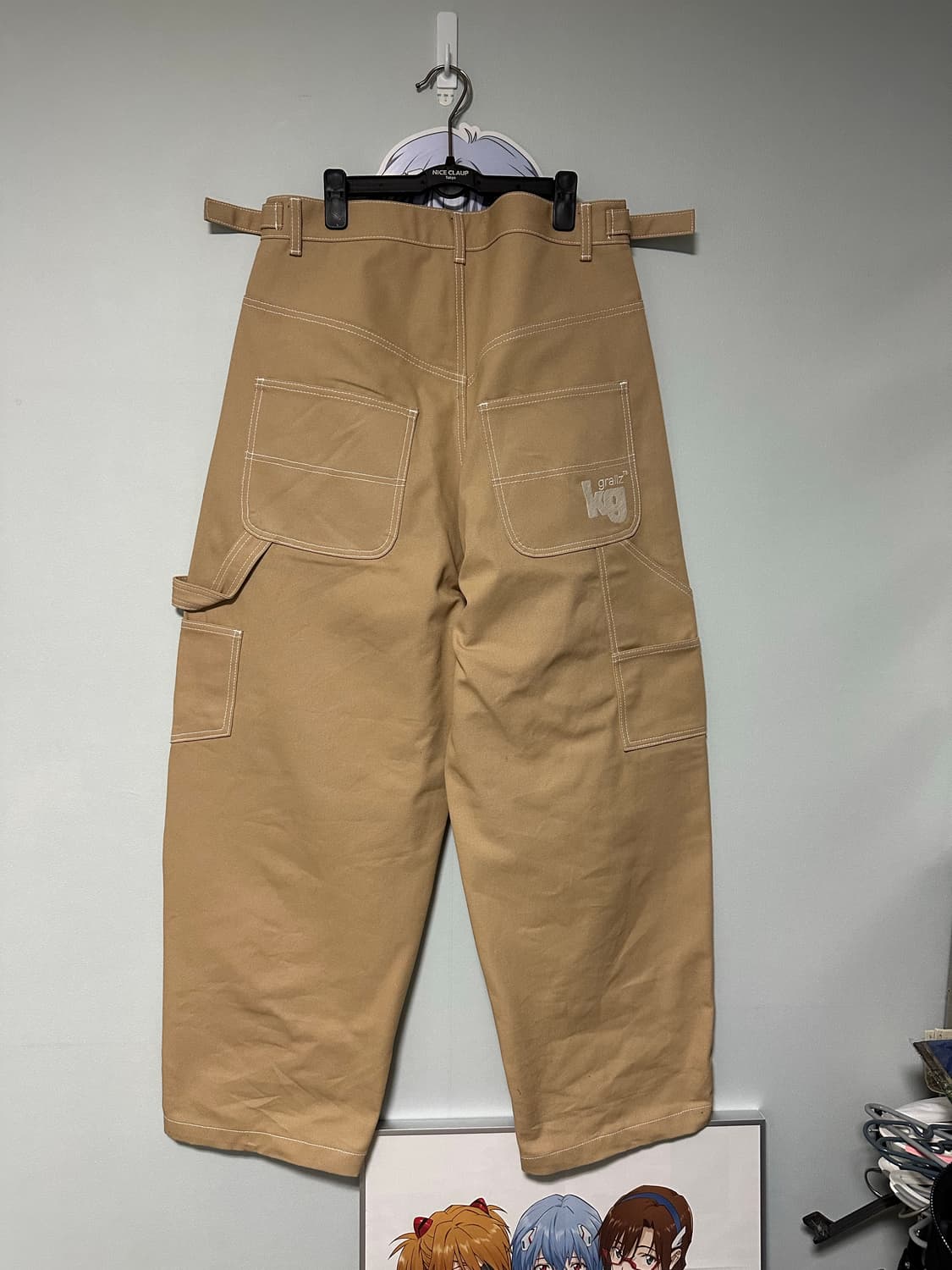 2) 그레일즈 x 코인서울 카펜터 팬츠 베이지 상품이미지2