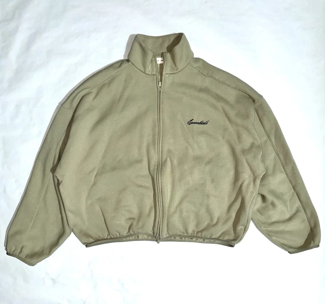 에센셜 애비 스톤 컬러 모던 핏 플리스 트랙 재킷 상품이미지1