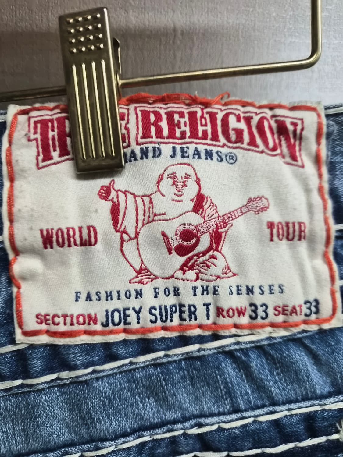 33) 트루릴리전 조이 슈퍼T 부츠컷 데님 팝니다 상품이미지4