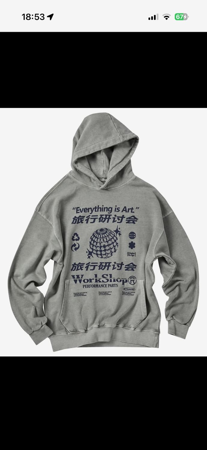 믓찐😎 트래블 후드티 M 상품이미지1