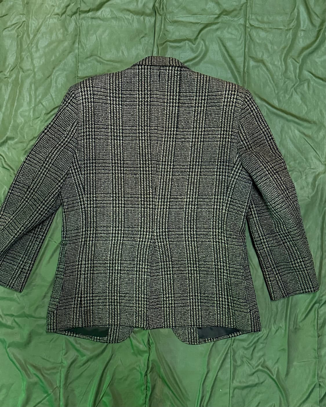 90‘s 빈티지 글렌체크 트위드 자켓 100-103 상품이미지5