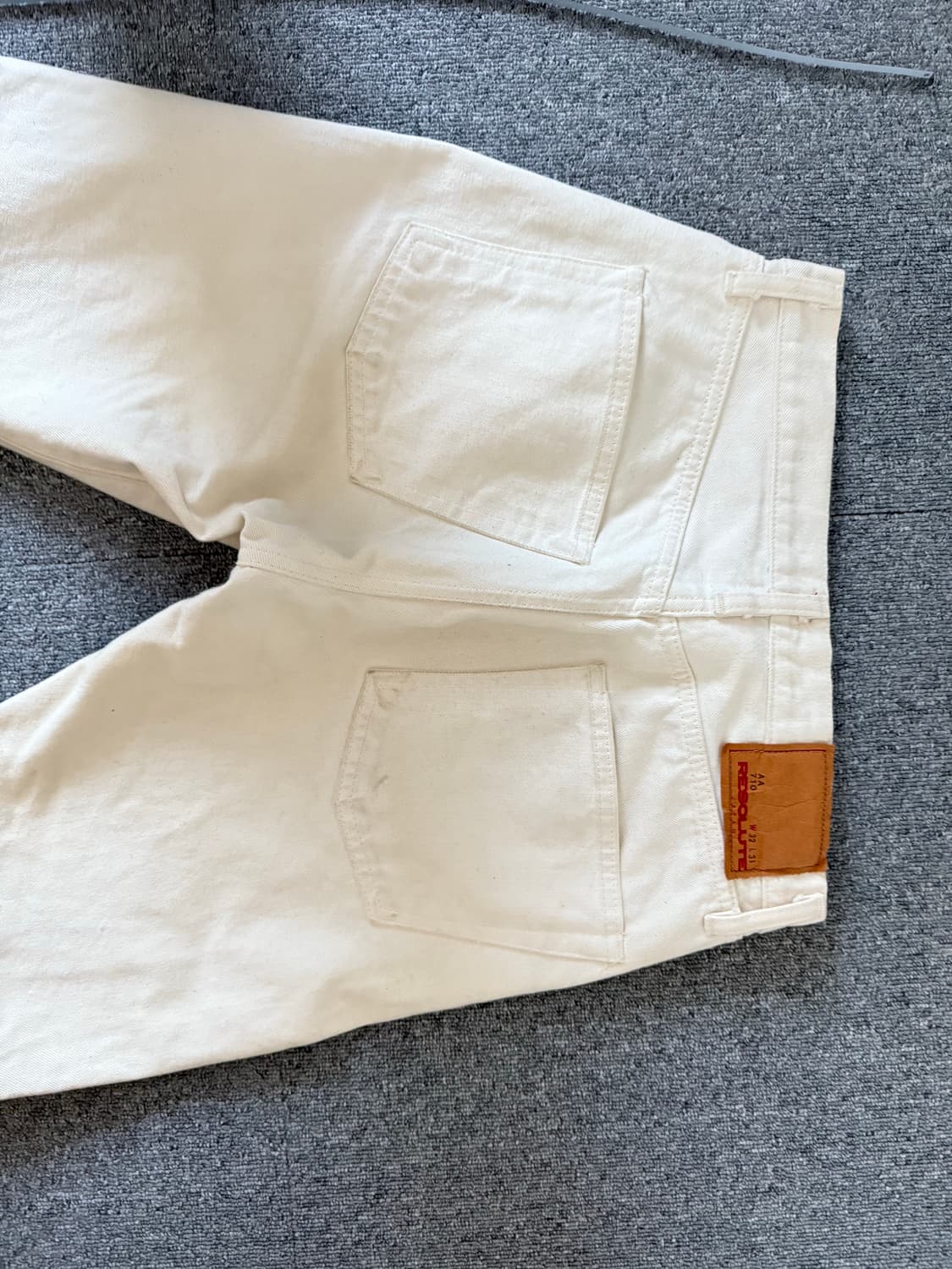 RESOLUTE 710 15주년 화이트 별주 데님팬츠 32/31 상품이미지1